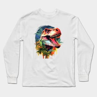Dinosaur Animal World Wild Creature Beauty Discovery Long Sleeve T-Shirt